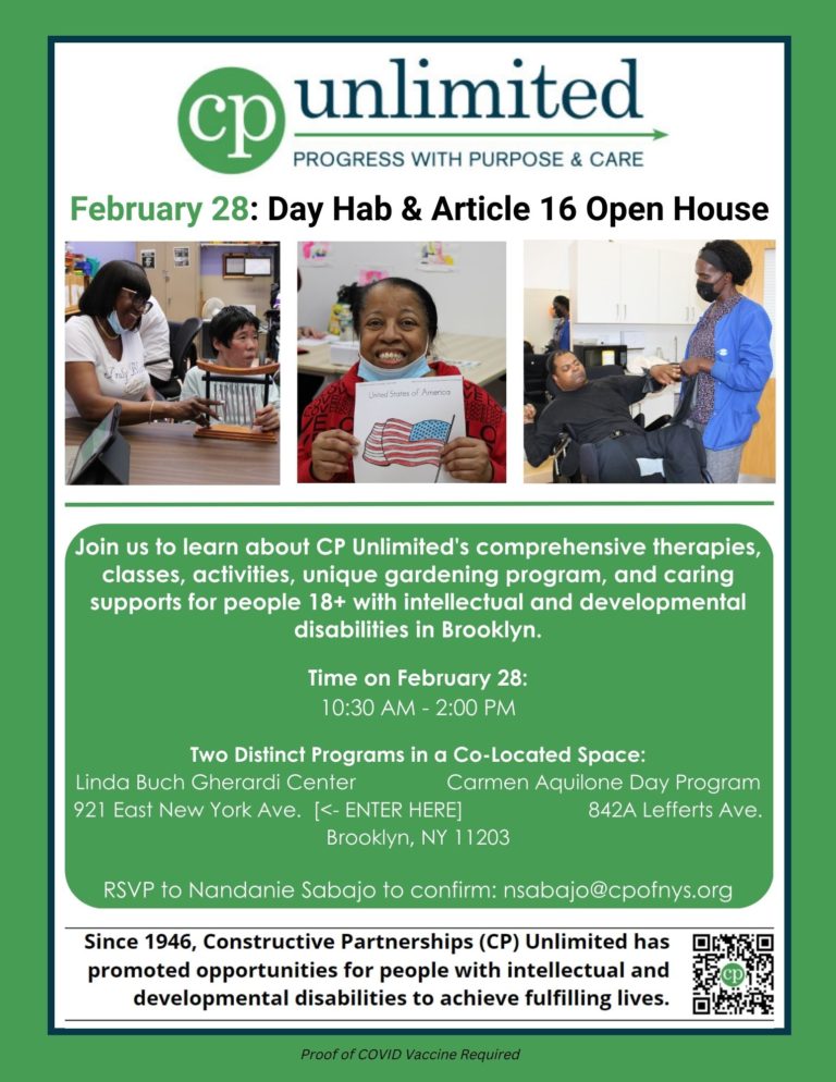 Upcoming Day Hab and Article 16 Open Houses: February and March 2024 ...