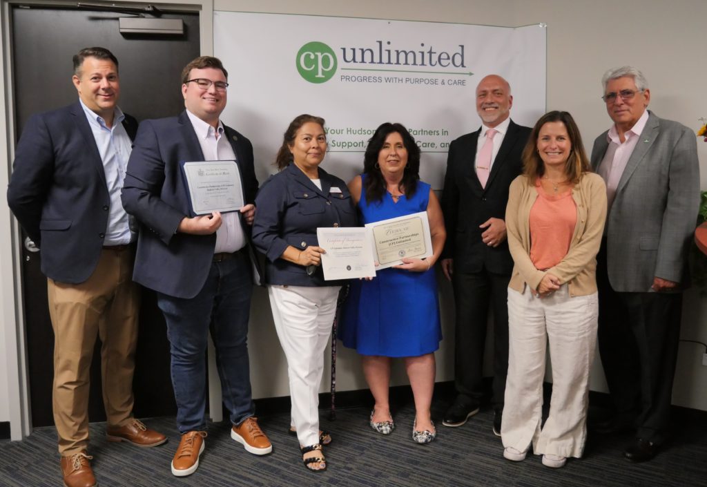 From L to R: Frank Castella Jr., Sean Hammond, Lenke Ganz, Penny Pagliaro, Joe Pancari, Dana Hopkins, and Tom Mandelkow