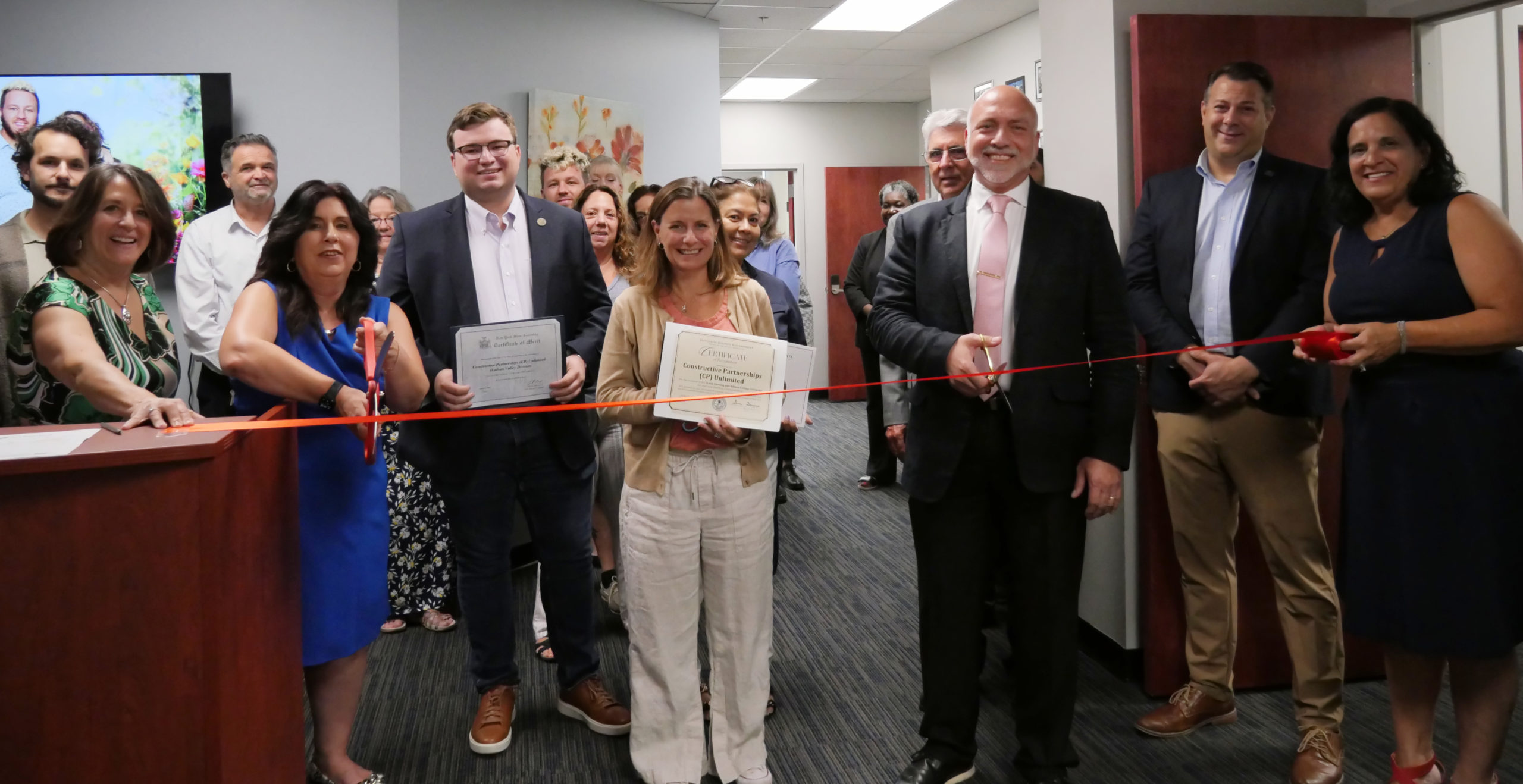 From L to R: Christine Mattson, Penny Pagliaro, Sean Hammond, Dana Hopkins, Joe Pancari, Frank Castella Jr., and Arlene Perricone-Saumell